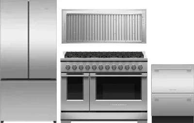 4 Piece Package Includes Refrigerator, Range, Hood And Dishwasher